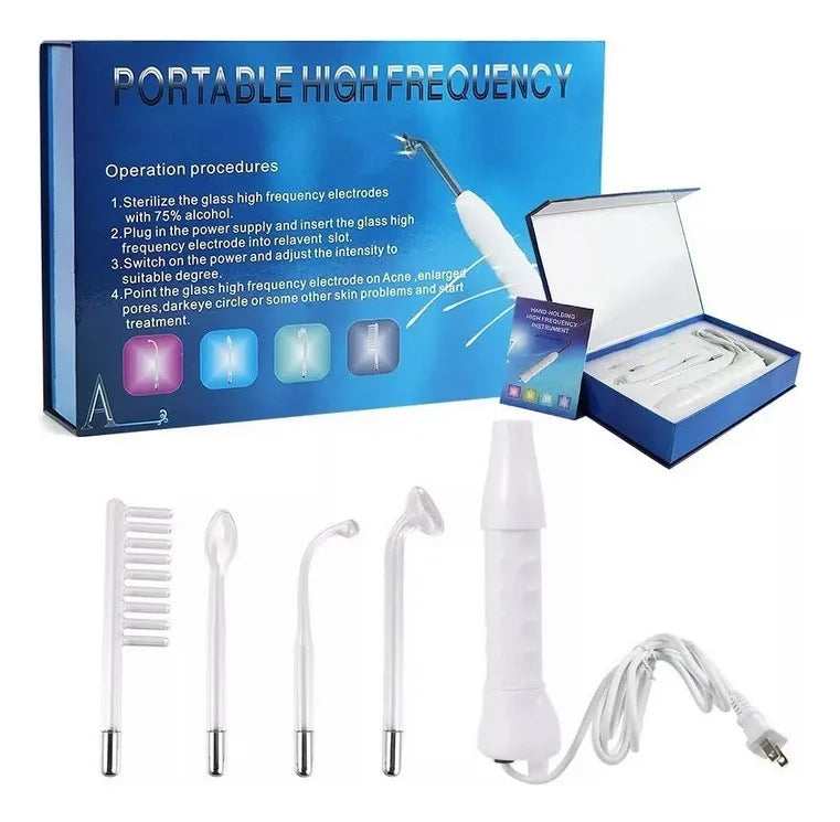 Facial-Capilar Alta Frecuencia Portátil 4 en 1