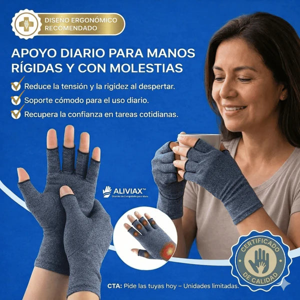Guantes Terapéuticos de Compresión - Calidad Premium