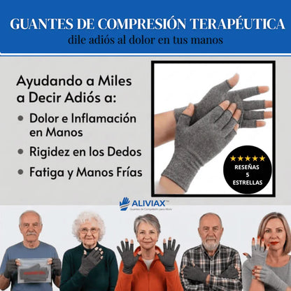 Guantes Terapéuticos de Compresión - Calidad Premium